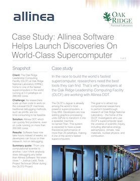 cover of case study for Allinea