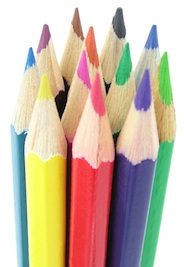 photo of colored pencils used to review a white paper