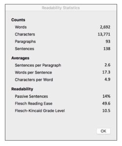 readability stats AFTER revisions
