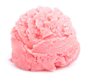 scoop of strawberry ice cream - That White Paper Guy