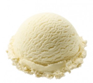 scoop of vanilla ice cream - That White Paper Guy