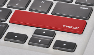 photo of Comment key on keyboard