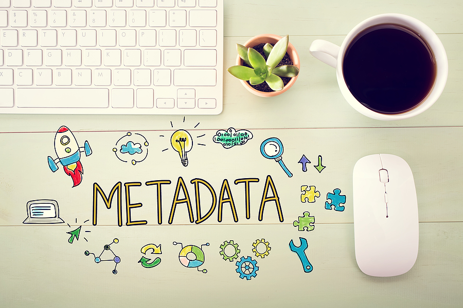 metadata concept on a desktop