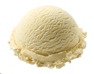 photo of scoop of vanilla ice cream
