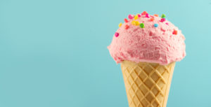 Photo of new flavor of white paper: strawberry sprinkle