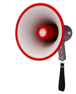 megaphone used for outbound promotions