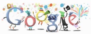 Google happy logo 2012 birthday