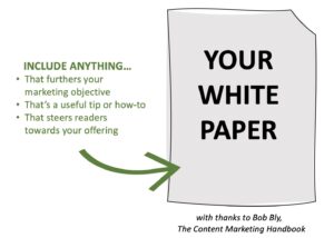 what to include in a white paper
