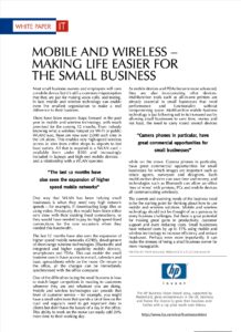 1-page white paper from HP