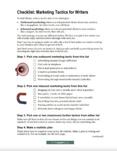 Checklist of marketing tactics thumbnail