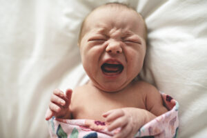 ugly baby crying