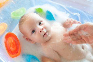 baby in bathwater