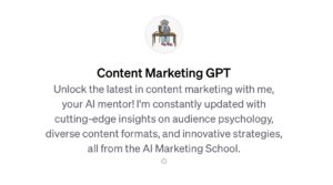 Content Marketing GPT